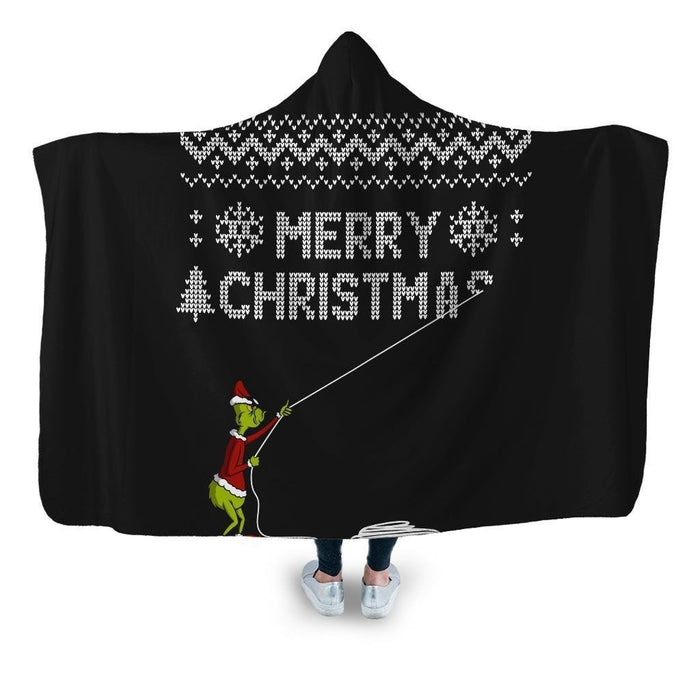 Stealing Christmas 1.0 Hooded Blanket - Adult / Premium Sherpa