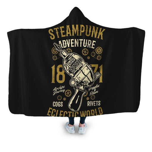 Steampunk Adventure Hooded Blanket - Adult / Premium Sherpa
