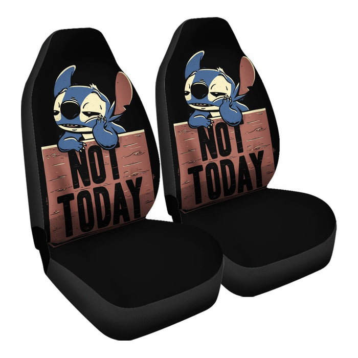 Stitch Not Today Car Seat Covers - One size
