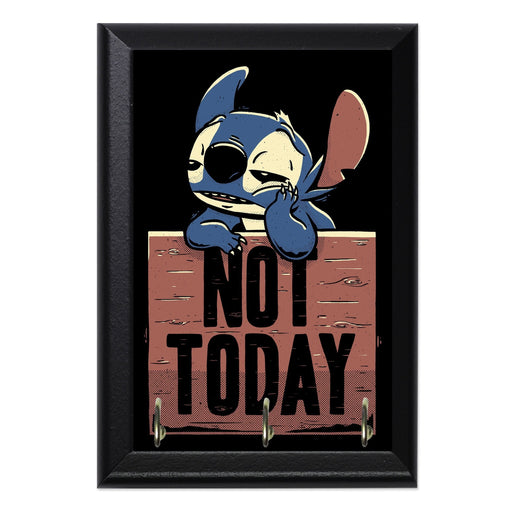 Stitch Not Today Key Hanging Plaque - 8 x 6 / Yes