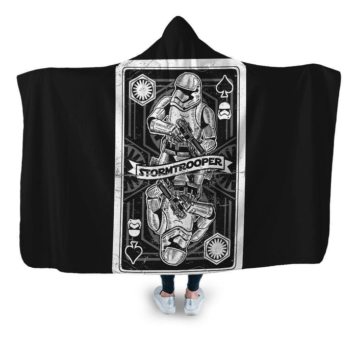 Stormtrooper Playing Card Hooded Blanket - Adult / Premium Sherpa