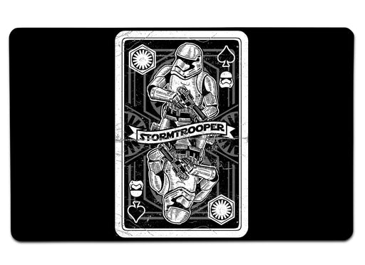 Stormtrooper Playing Card Large Mouse Pad