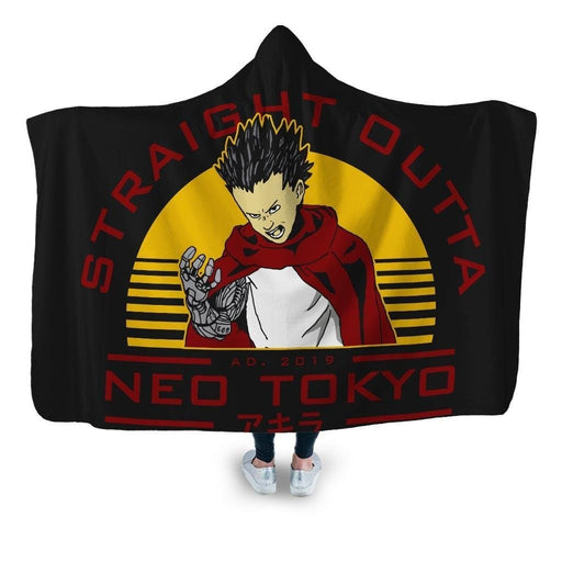 Straight Outta Neo Tokyo Hooded Blanket - Adult / Premium Sherpa