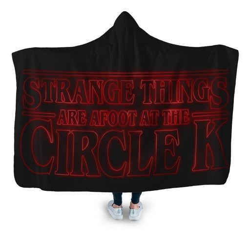 Strange Things Circlek2 Ript Hooded Blanket - Adult / Premium Sherpa