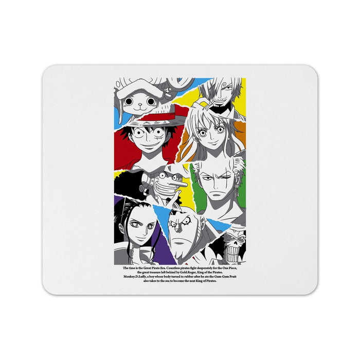 Strawhat Pirates Crew Anime Mouse Pad