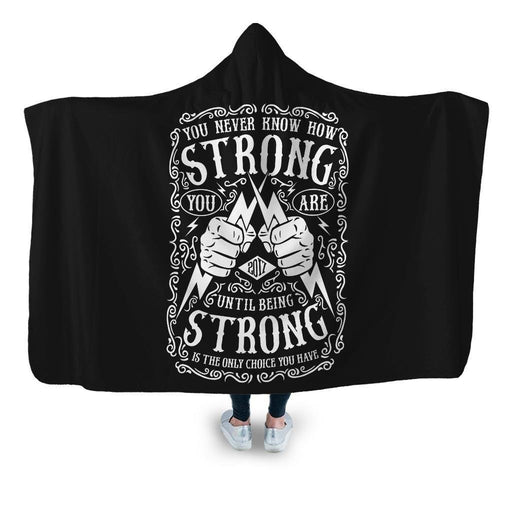 Strong Hooded Blanket - Adult / Premium Sherpa