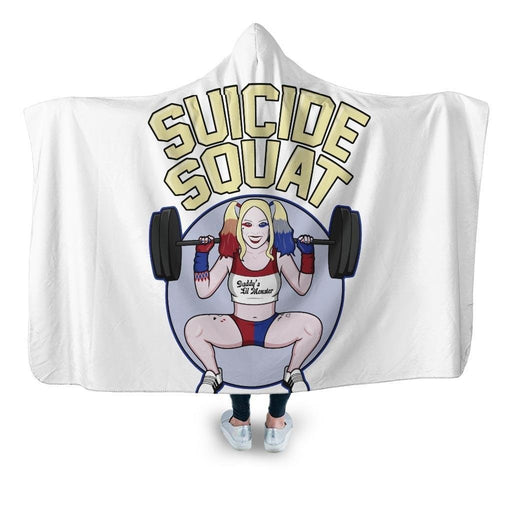 Suicide Squat Hooded Blanket - Adult / Premium Sherpa