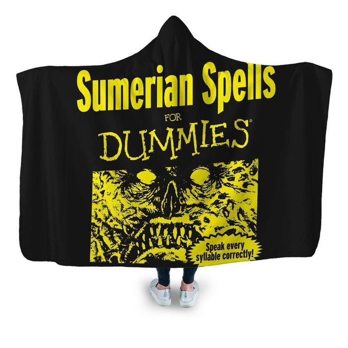 Sumerian Spells For Dummies Hooded Blanket - Adult / Premium Sherpa