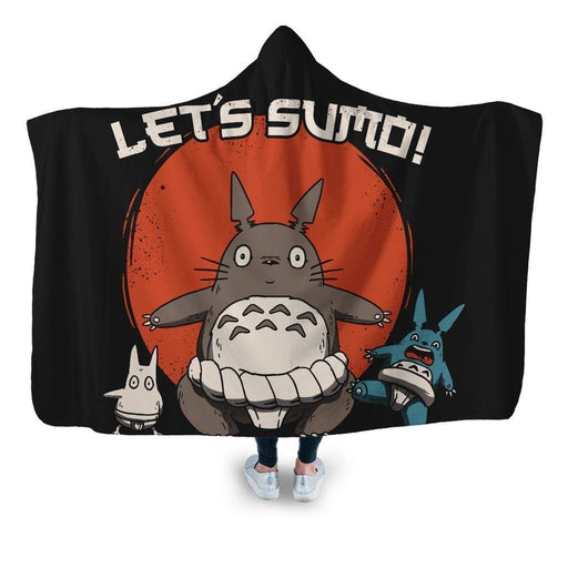 Sumo Neighbors Hooded Blanket - Adult / Premium Sherpa