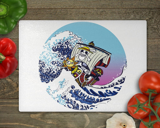 Sunny And The Great Wave Cutting Board