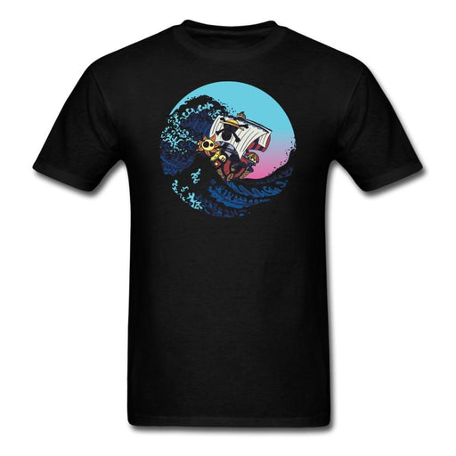 Sunny And The Great Wave Unisex Classic T-Shirt - black / S