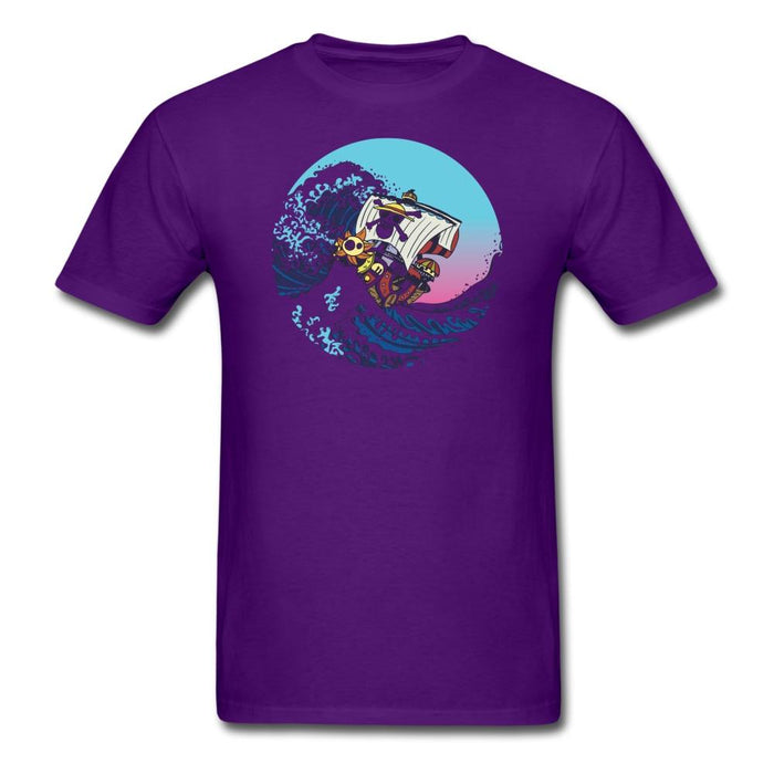 Sunny And The Great Wave Unisex Classic T-Shirt - purple / S