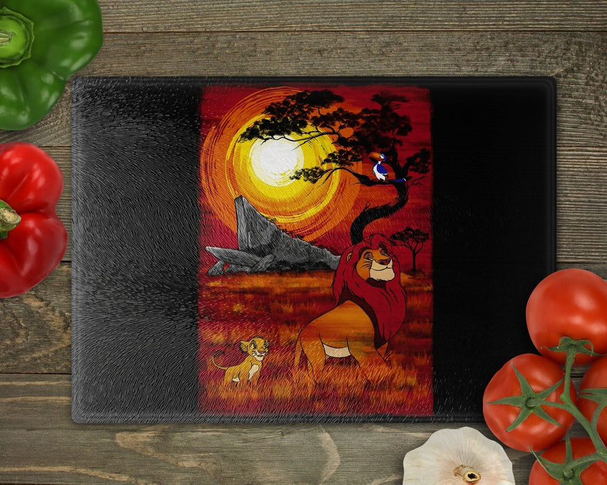 Sunset In The Pride Lands Cutting Board