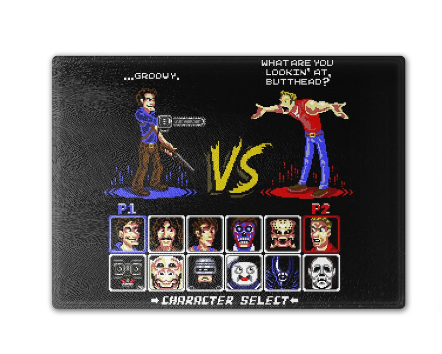 Super 80s Good Vs Evil2 Cutting Board