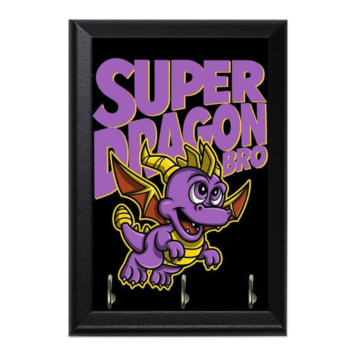 Super Dragon Bros Decorative Wall Plaque Key Holder Hanger - 8 x 6 / Yes