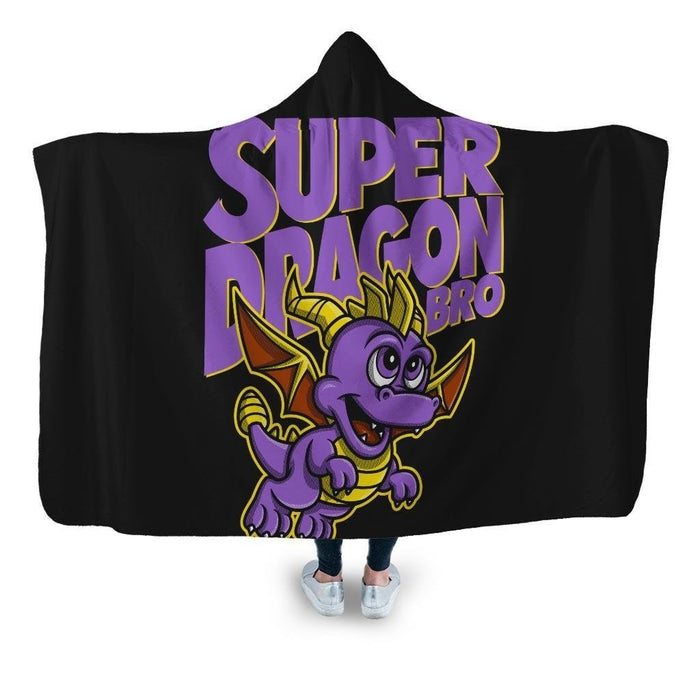 Super Dragon Bros Hooded Blanket - Adult / Premium Sherpa