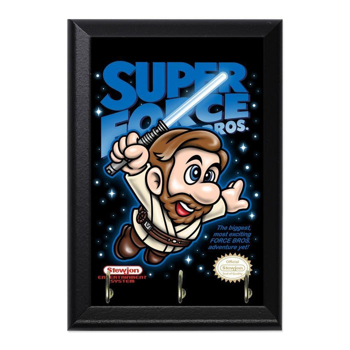 Super Force Bros Obiwan Decorative Wall Plaque Key Holder Hanger - 8 x 6 / Yes
