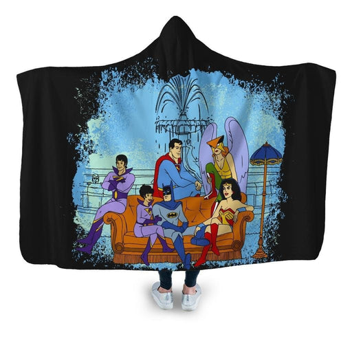 Super Friends Hooded Blanket - Adult / Premium Sherpa