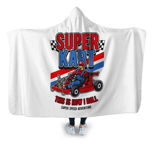 Super Kart Hooded Blanket - Adult / Premium Sherpa