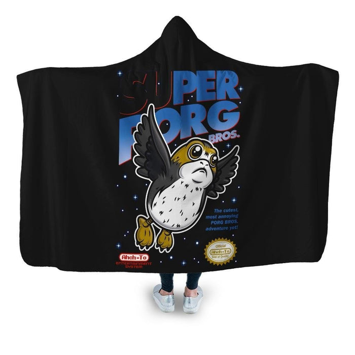 Super Porg Bros Hooded Blanket - Adult / Premium Sherpa