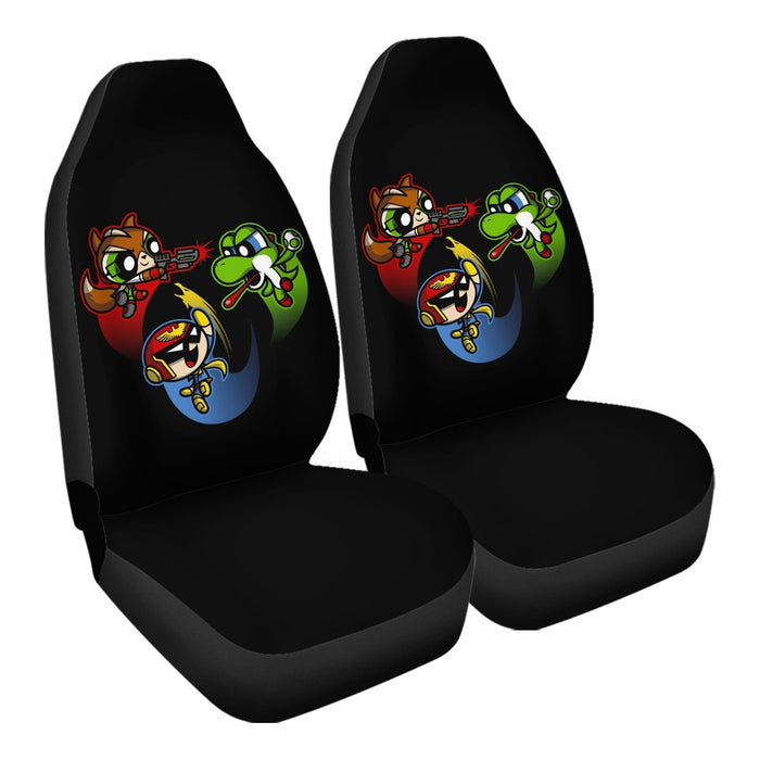 Super Puff Bros 2 Car Seat Covers - One size