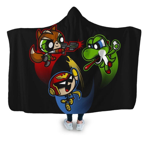 Super Puff Bros 2 Hooded Blanket - Adult / Premium Sherpa