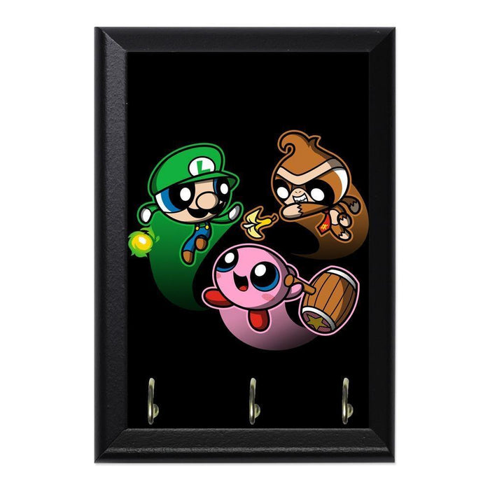 Super Puff Bros 3 Decorative Wall Plaque Key Holder Hanger - 8 x 6 / Yes