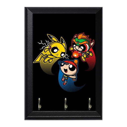 Super Puff Bros 4 Decorative Wall Plaque Key Holder Hanger - 8 x 6 / Yes