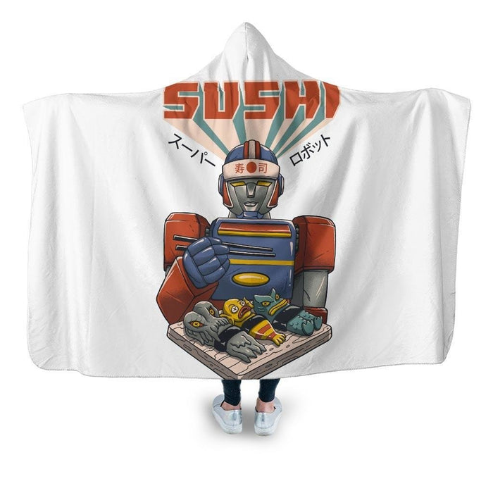 Super Sushi Robot Hooded Blanket - Adult / Premium Sherpa