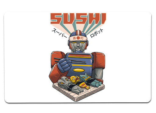Super Sushi Robot Large Mouse Pad