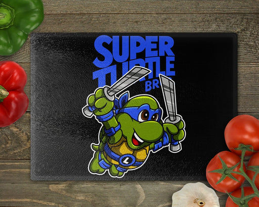 Super Turtle Bros Leo Cutting Board