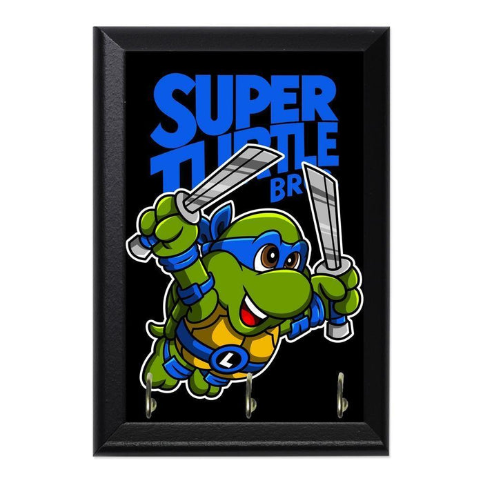 Super Turtle Bros Leo Decorative Wall Plaque Key Holder Hanger - 8 x 6 / Yes