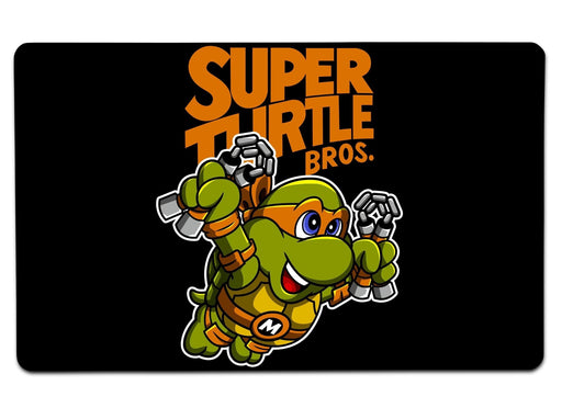 Super Turtle Bros Mikey Large Mouse Pad