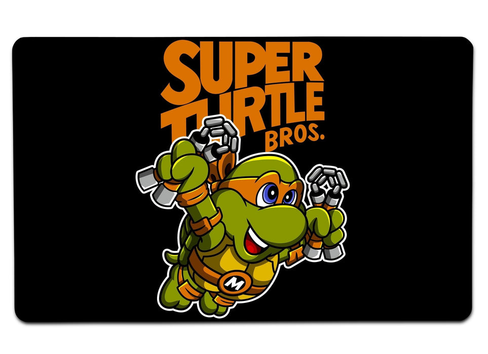 Super Turtle Bros Mikey Large Mouse Pad