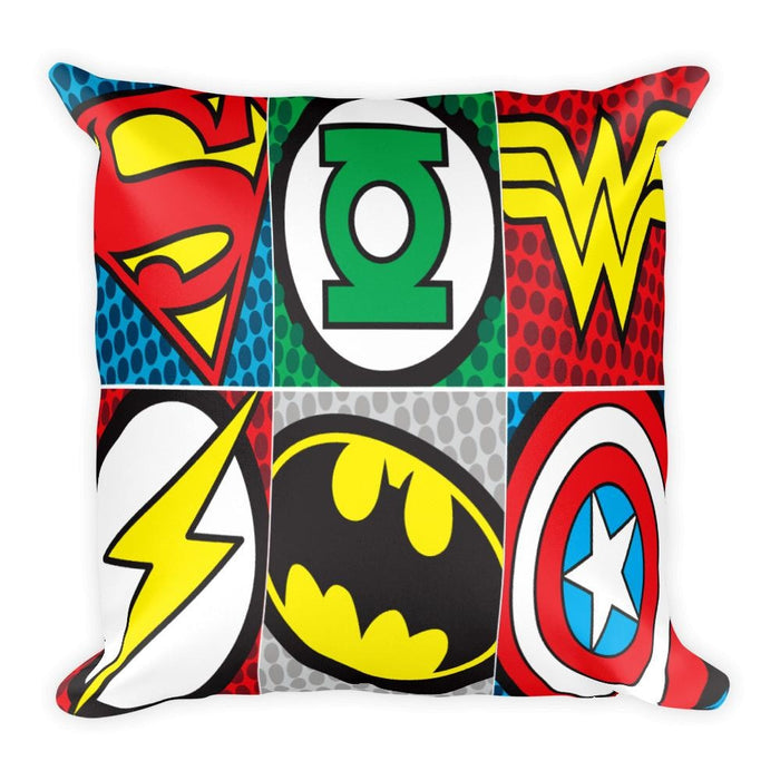 Superhero Decorative 18 x Square Throw Pillow Cushion