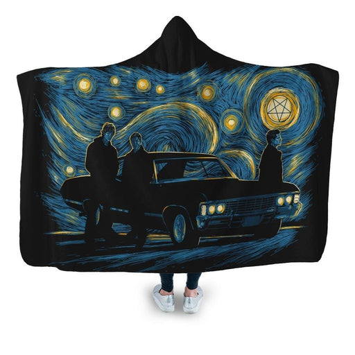 Supernatural Night Hooded Blanket - Adult / Premium Sherpa