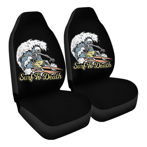 Surf To Death Car Seat Covers - One size