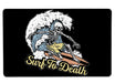 Surf To Death Large Mouse Pad