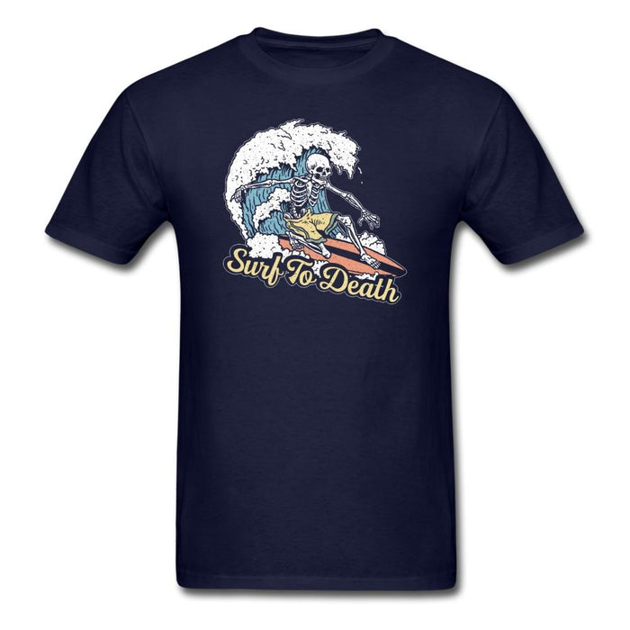 Surf To Death Unisex Classic T-Shirt - navy / S