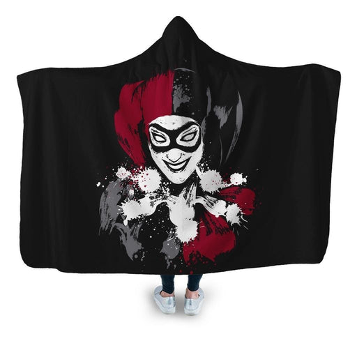 Sweet Crazy Girl Hooded Blanket - Adult / Premium Sherpa