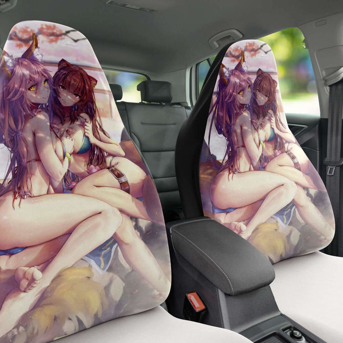 Tamamo And Raphtalia Car Seat Covers - One size