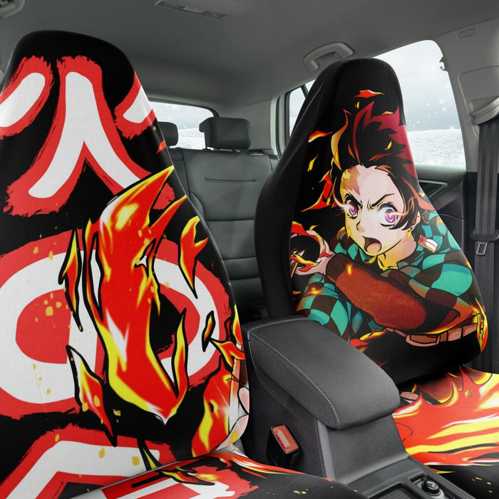 Tanjiro Demon Slayer Car Seat Covers - One size