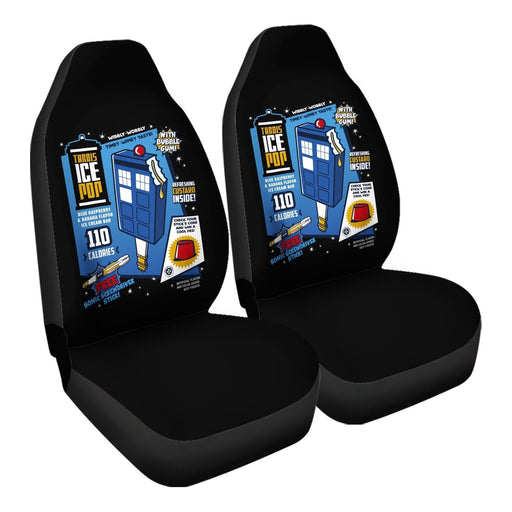 Tardis Ice Pop Car Seat Covers - One size