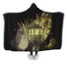 Tardis In The Forest Hooded Blanket - Adult / Premium Sherpa