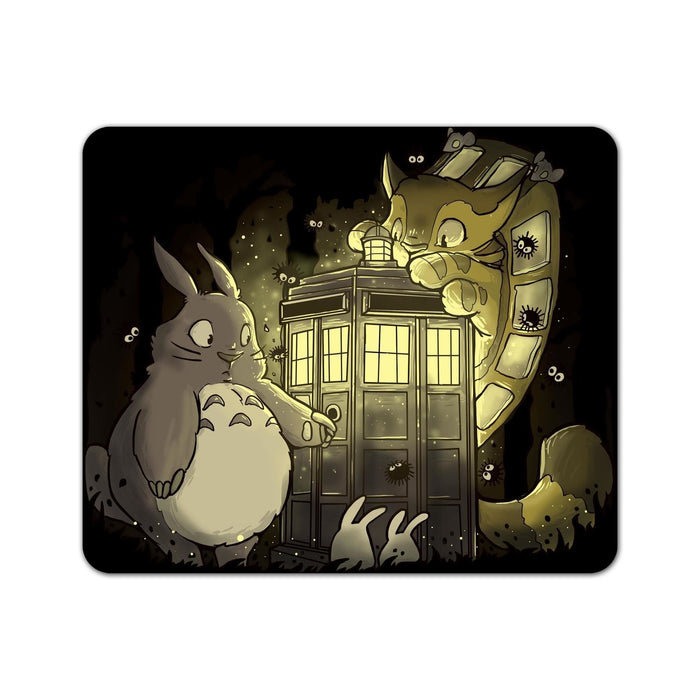 Tardis In The Forest Mouse Pad