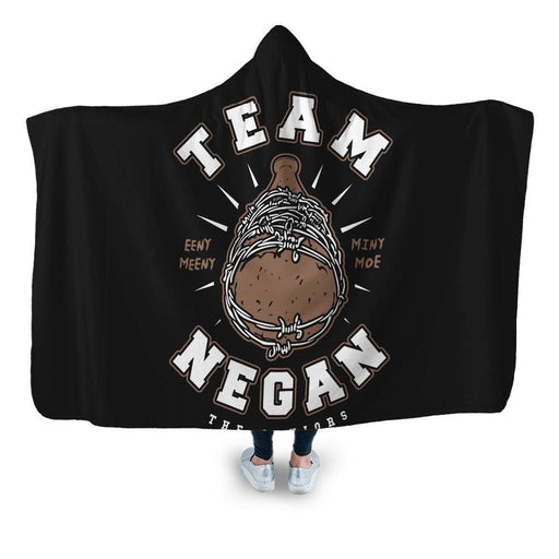 Team Negan Hooded Blanket - Adult / Premium Sherpa