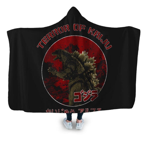 Terror Of Kaiju Hooded Blanket - Adult / Premium Sherpa