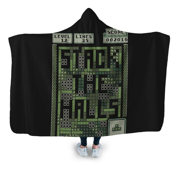 Tetris Sweater Hooded Blanket - Adult / Premium Sherpa
