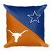 Texas Longhorns Dallas Cowboys 18 x Square Throw Pillow