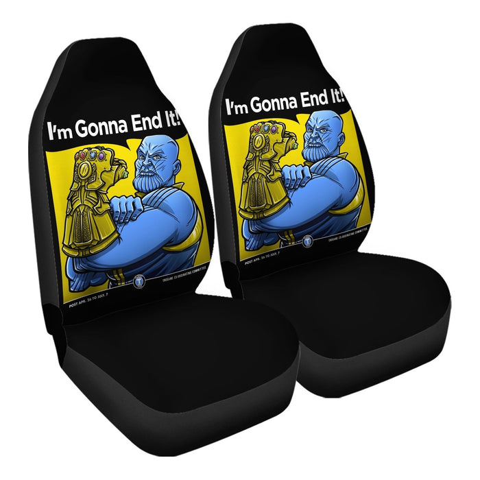 Thanos Im Gonna End It Car Seat Covers - One size